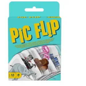 Comparateur de prix : Jeu de cartes - Mattel Games - Pic Flip - Association et rapidité - Cartes images - 2 à 6 joueurs - Dès 7 ans