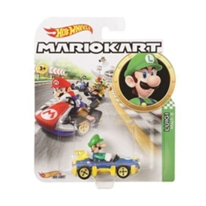 Voiture Hot Wheels Véhicule Mario Kart Luigi pas cher