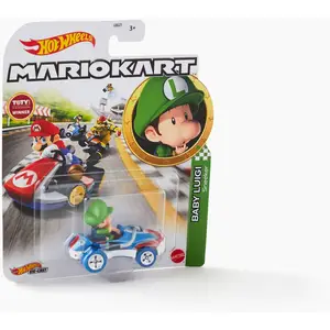 Comparateur de prix : Vehicule Mario Ass 1/64 (modèle aléatoire) Mattel France Hwheels 11x4x16,5 cm