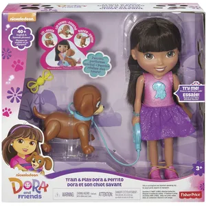 Mattel Fisher Price DORA - Dora & Son Chiot Savant pas cher