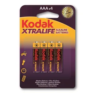 KODAK - Piles - XTRALIFE Alcaline - AAA / LR03 - pack de 4 pas cher