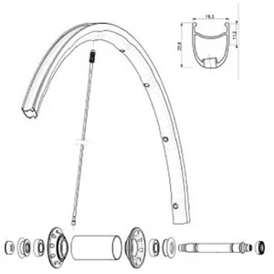 Mavic Rayons Ksyrium Slr/r-sys Slr/ksyrium Pro 2015 Front 10 Unités 282 mm pas cher