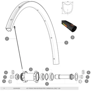 Mavic Jante Avant Ksyrium Pro Carbon Sl Tubular Disc