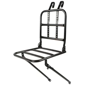 Comparateur de prix : Ventura Porte-bagages avant en acier noir pour vélos 24-28 pouces, 15kg max