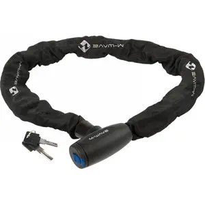 M-Wave - Kettenschloss C 10.11 - Antivol vélo taille 10 x 10 x 1100 mm, noir