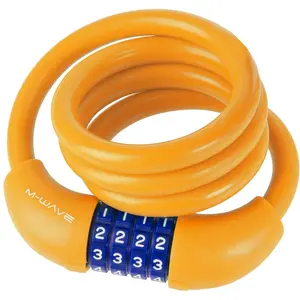 M-Wave DS 12.10 S Câble antivol en Spirale Mixte, Orange pas cher