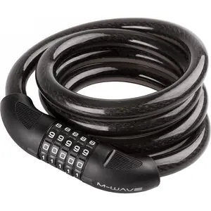 Comparateur de prix : Serrure à câble M-Wave DS 20.18 à code 1800 x 20 mm noir