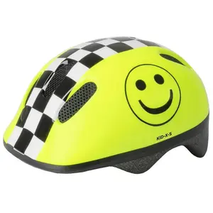 Comparateur de prix : M-Wave Casque pour Enfants KID-X-S Smile Jaune, Taille XS (46-52 cm)