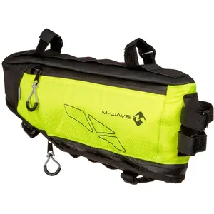 M-Wave sacoche pour cadre Rough Ride 3,3-4,2 litres noir/jaune