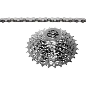 Comparateur de prix : Set de Chaîne et Pignons Ventura 8 Vitesses Compatible Shimano - Haute Qualité 116 Maillons