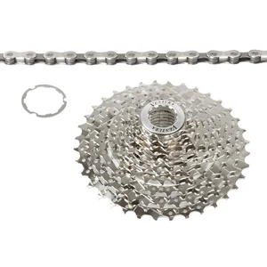 Comparateur de prix : Set Chaîne et Pignon Ventura 7 Vitesses Compatible Shimano 12-28 Dents, 116 Mailles