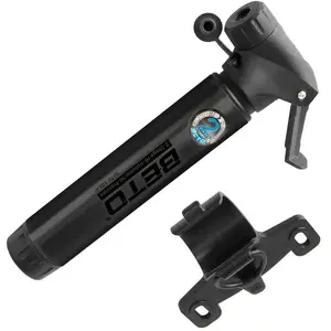 Beto Mini Pompe en Aluminium Noir à Double Fonction pour Valves AV/FV avec Support pas cher