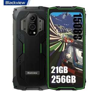 Smartphone Incassable BV6200 Pro 6,56 13000mAh 12Go+128Go Vert avec Smartwatch Blackview W50 Pro