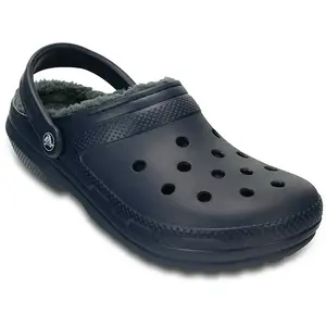 Crocs Classic Lined Clog, Sabots Mixte, Anthracite Marine, 42/43 EU pas cher