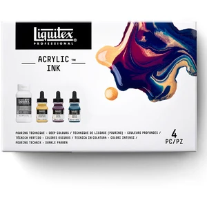 Comparateur de prix : Liquitex Encre acrylique Set Pouring ink! Technique de coulures Couleu...