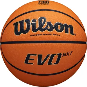 Comparateur de prix : Ballon de jeu Wilson EVO NXT FIBA, ballon de basket-ball unisexe orange 6 orange