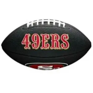 Comparateur de prix : Wilson Mini Ballon de Football Américain NFL team logo San Francisco 49ers Noir