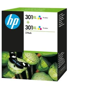 Comparateur de prix : HEWLETT-PACKARD Pack de 2 Cartouches d'Encre HP 301XL Trois Couleurs