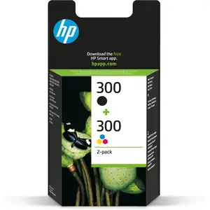Comparateur de prix : HP 300 pack de 2 cartouches d'encre noir/trois couleurs authentiques