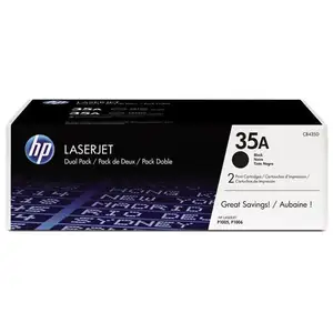 Comparateur de prix : Conso imprimantes - HP - 35A - Noir / 1500 pages (Pack de 2) CB435AD
