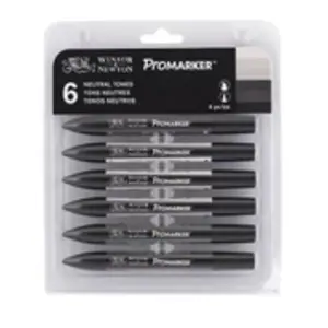 Set de 6 feutres Winsor & Newton Promarker Tons neutres pas cher