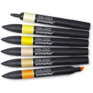 Comparateur de prix : Lot de 6 Feutres Promarker - tons jaunes - Winsor et Newton