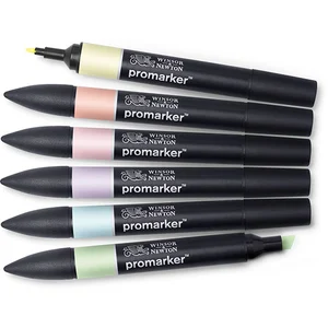 Winsor & Newton Promarker - Set de 6 marqueurs Tons pastelsVendu parscrapmalin