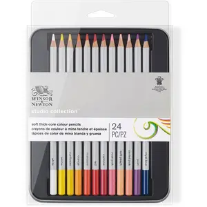 Comparateur de prix : Winsor & Newton Studio Collection Crayons de Couleur X24