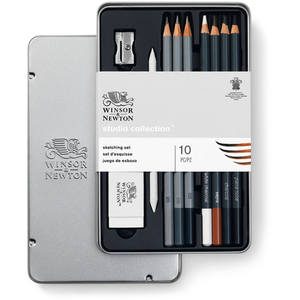 Comparateur de prix : WINSOR & NEWTON Studio Collection - Boîte métal de 7 Crayons esquisse