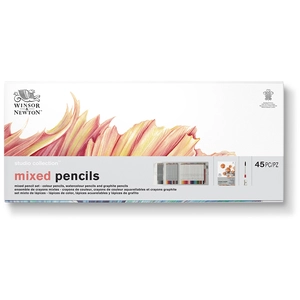 Comparateur de prix : Winsor & Newton Coffret Crayon de couleur Studio Collection Techniques mixtes 45 pcs