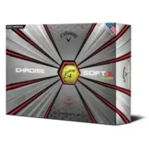Balles de golf Callaway Chrome Soft X 2022 (x12) Jaune TU 642415512 pas cher