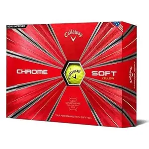Comparateur de prix : Balles de golf Callaway Chrome Soft 2022 (x12) Jaune TU B077P5KD85_A