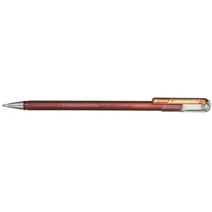 Stylo roller encre gel Pentel Dual Métallic Pointe 1mm Orange et Jaune pas cher