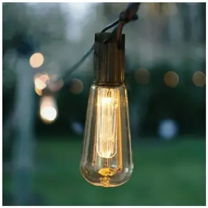 Comparateur de prix : EZSOLAR Guirlande solaire type edison 30 lumens 10 ampoules 2700k