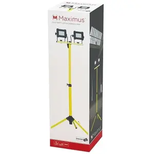 Comparateur de prix : Projecteur double filaire sur pied MAXIMUS - 2 x 750 lumens - IP65