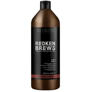 Brews 3-En-1 Shampooing, Après-Shampooing Et Gel Douche - Redken Gel douche 1000 ml pas cher