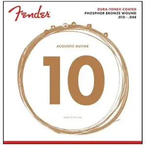 Fender 860XL Phosphor Bronze Dura Tone® Coated 10-48