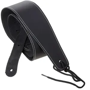 Fender - Sangle Broken-In Leather black - Sangle guitare