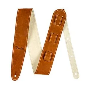 Comparateur de prix : Fender - Ball Glove Leather Strap, Brown - Sangle guitare