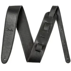 Comparateur de prix : Fender - Artisan Crafted Leather Strap 2,5 Black - Sangle guitare