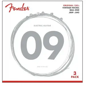 Fender 150L-3PK Light 9-42 Pack 3 jeux de cordes guitare électrique