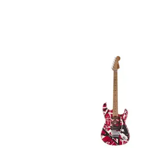 Comparateur de prix : EVH Striped Series Frankie Red / White / Black guitare électrique