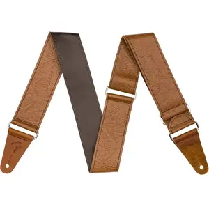Comparateur de prix : Fender Tooled Leather Guitar Strap 2'' Courroie de guitare Brown