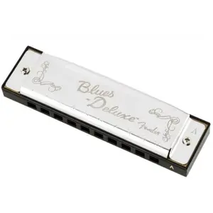Comparateur de prix : Fender Blues Deluxe Harmonica, Clé de A, 10 Trous, Nickel Chrome, Étui Inclus