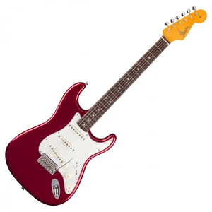 Comparateur de prix : Fender American Vintage 1965 Stratocaster Round-Lam RW Candy Apple Red