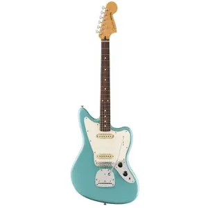 Comparateur de prix : Guitare électrique Fender Jaguar Player II RW Aquatone Blue Rétro Vintage