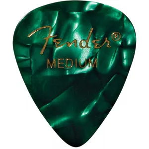 Comparateur de prix : Fender - Médiators Green Moto 351 Shape Medium - pack de 12 médiators guitare