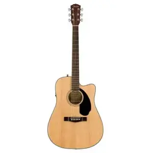 Fender CD-60SCE Dreadnought - touche noyer - Naturelle pas cher
