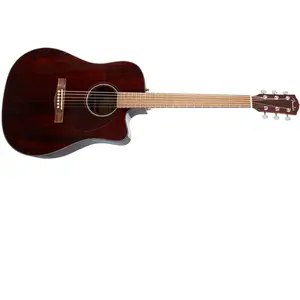 Fender CD-140SCE Dreadnought - touche noyer - tout acajou (+ étui) pas cher