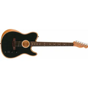 Comparateur de prix : Fender Acoustasonic Player Telecaster Brushed Black avec housse